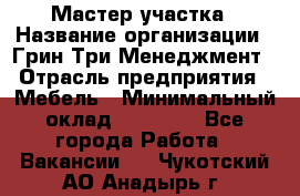 Мастер участка › Название организации ­ Грин Три Менеджмент › Отрасль предприятия ­ Мебель › Минимальный оклад ­ 60 000 - Все города Работа » Вакансии   . Чукотский АО,Анадырь г.